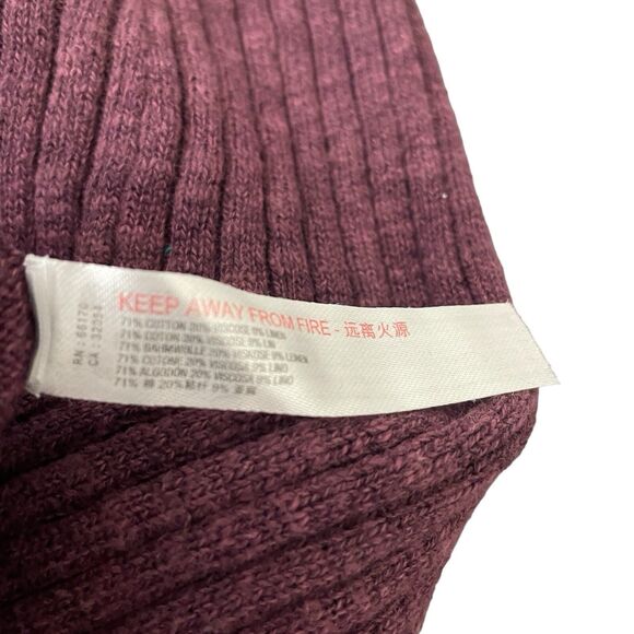 Free People FP Beach Purple Ribbed Knit Sweater Skirt Size Medium Stretch - Picture 5 of 9